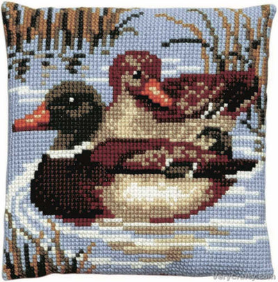 Pako Two Ducks Cross Stitch Cushion Kit