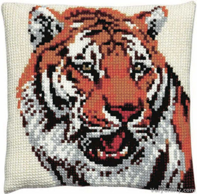 Pako Tiger Cross Stitch Cushion Kit