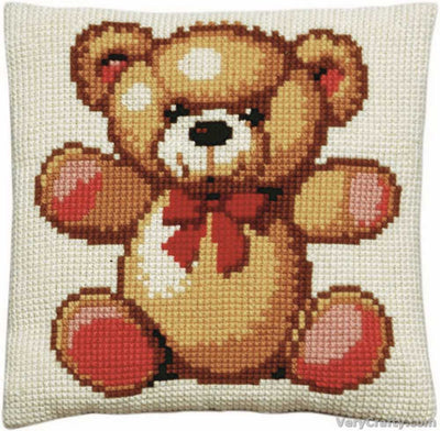 Pako Teddy Bear Cross Stitch Cushion Kit