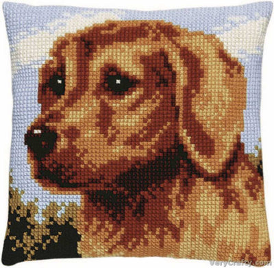 Pako Dog Cross Stitch Cushion Kit