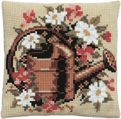 Pako Watercan Cross Stitch Cushion Kit