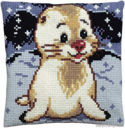 Pako  Seal Cub Cross Stitch Cushion Kit
