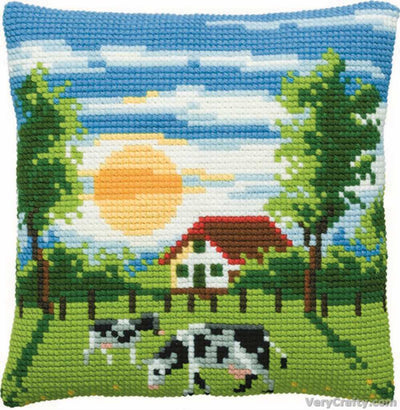 Pako Farm Scene 1 Cross Stitch Cushion Kit