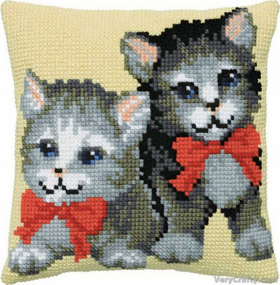 Pako 2 Kittens Cross Stitch Cushion Kit