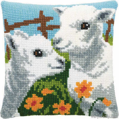 Pako Lambs Cross Stitch Cushion Kit