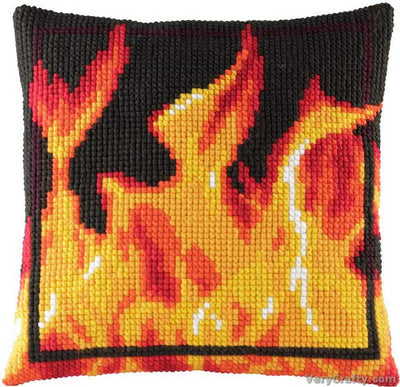 Pako Fire Cross Stitch Cushion Kit