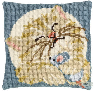 Pako Cat & Mouse Cushion Cross Stitch Kit