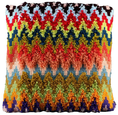 Pako Multi Zig Zag Latch Hook Cushion Kit