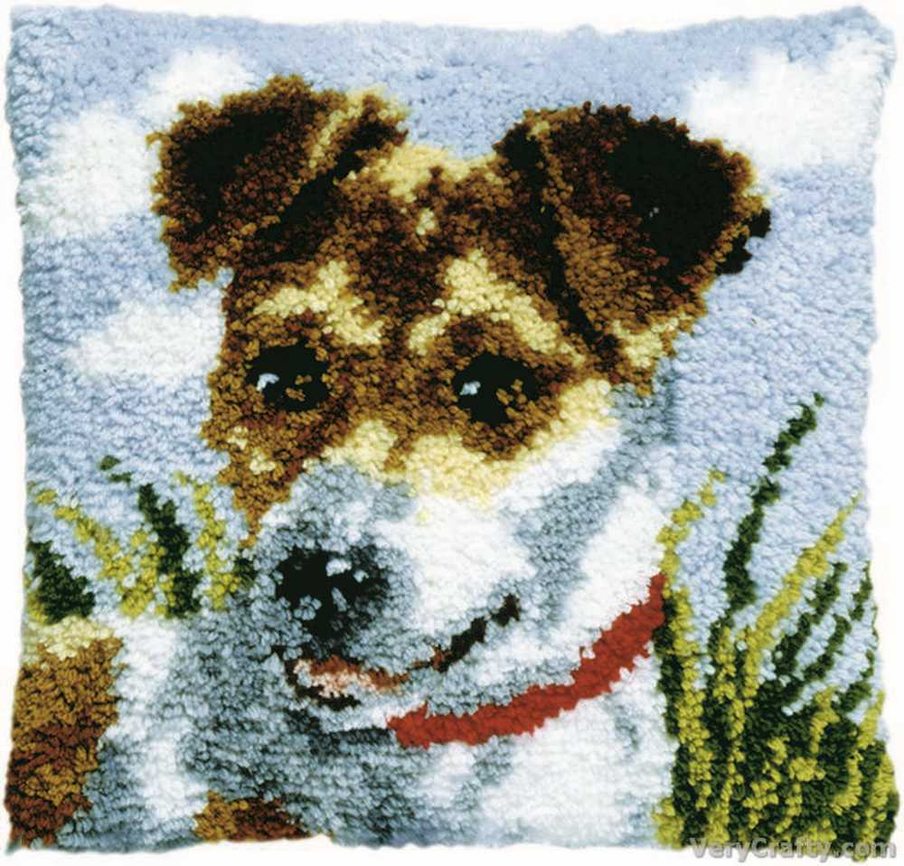 Pako Kit Jack Russell Latch Hook Cushion Kit