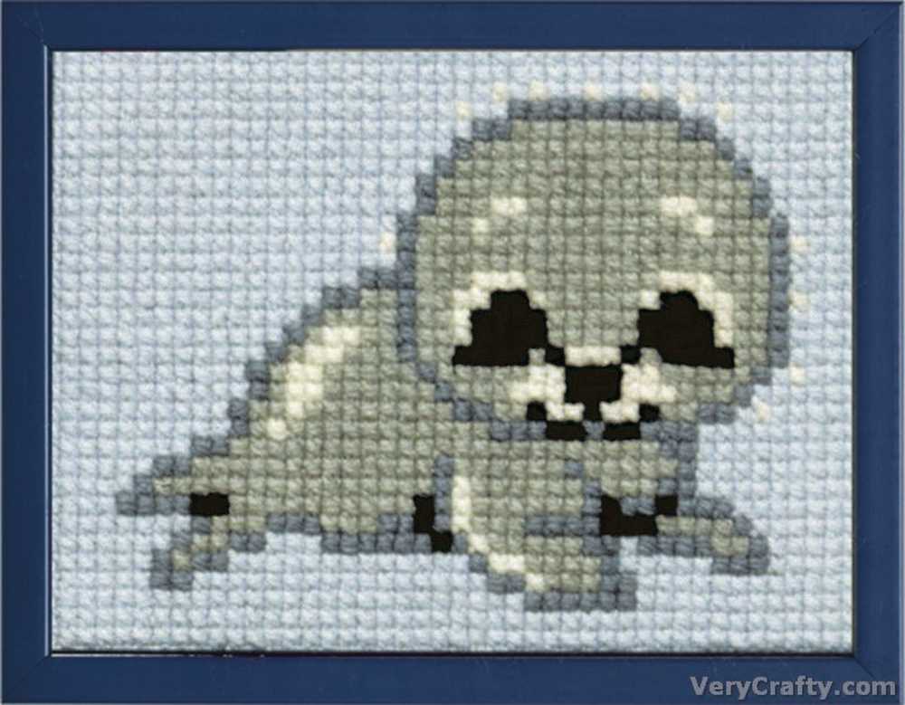 Pako Seal Cub Beginner Cross Stitch Kit
