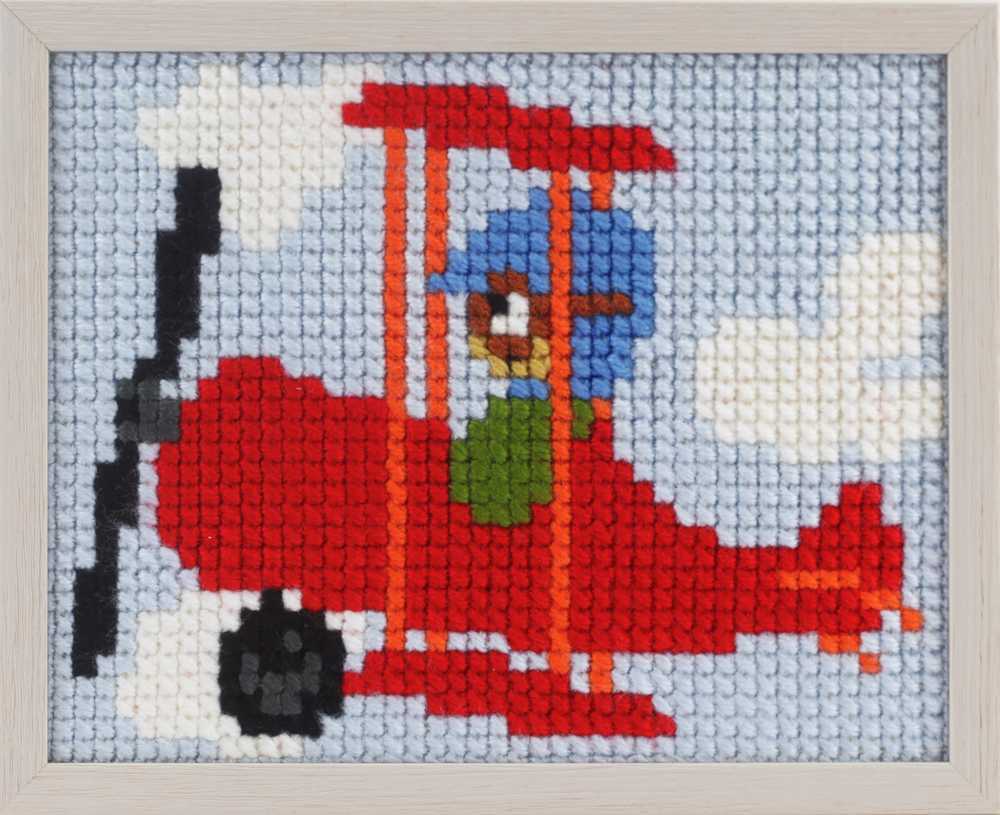 Pako Red Plane Beginner  Cross Stitch Kit