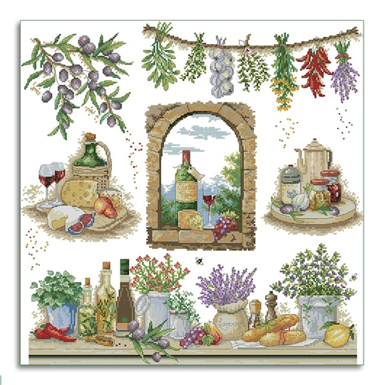 Vineyard Sampler Cross Stitch Kit ~ VDV