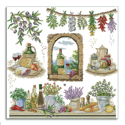 Vineyard Sampler Cross Stitch Kit ~ VDV