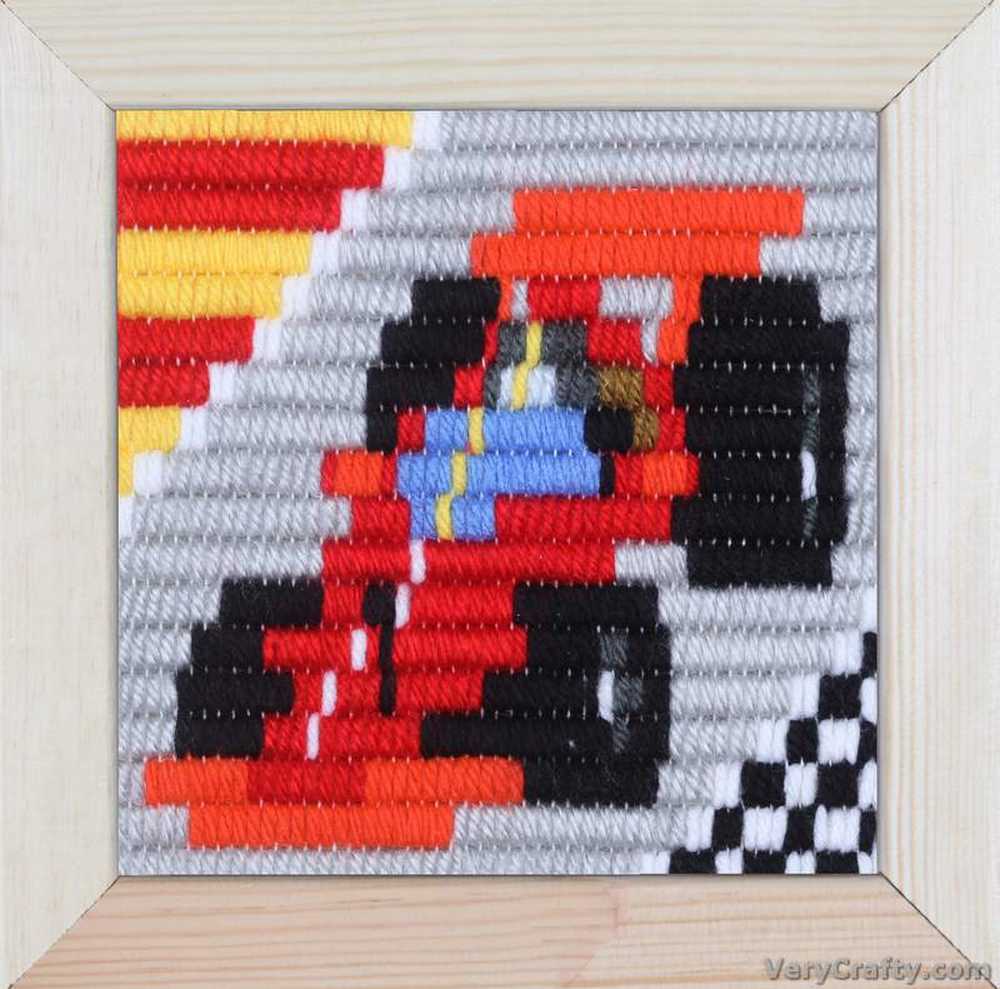 Pako Race Car Long Stitch Kit