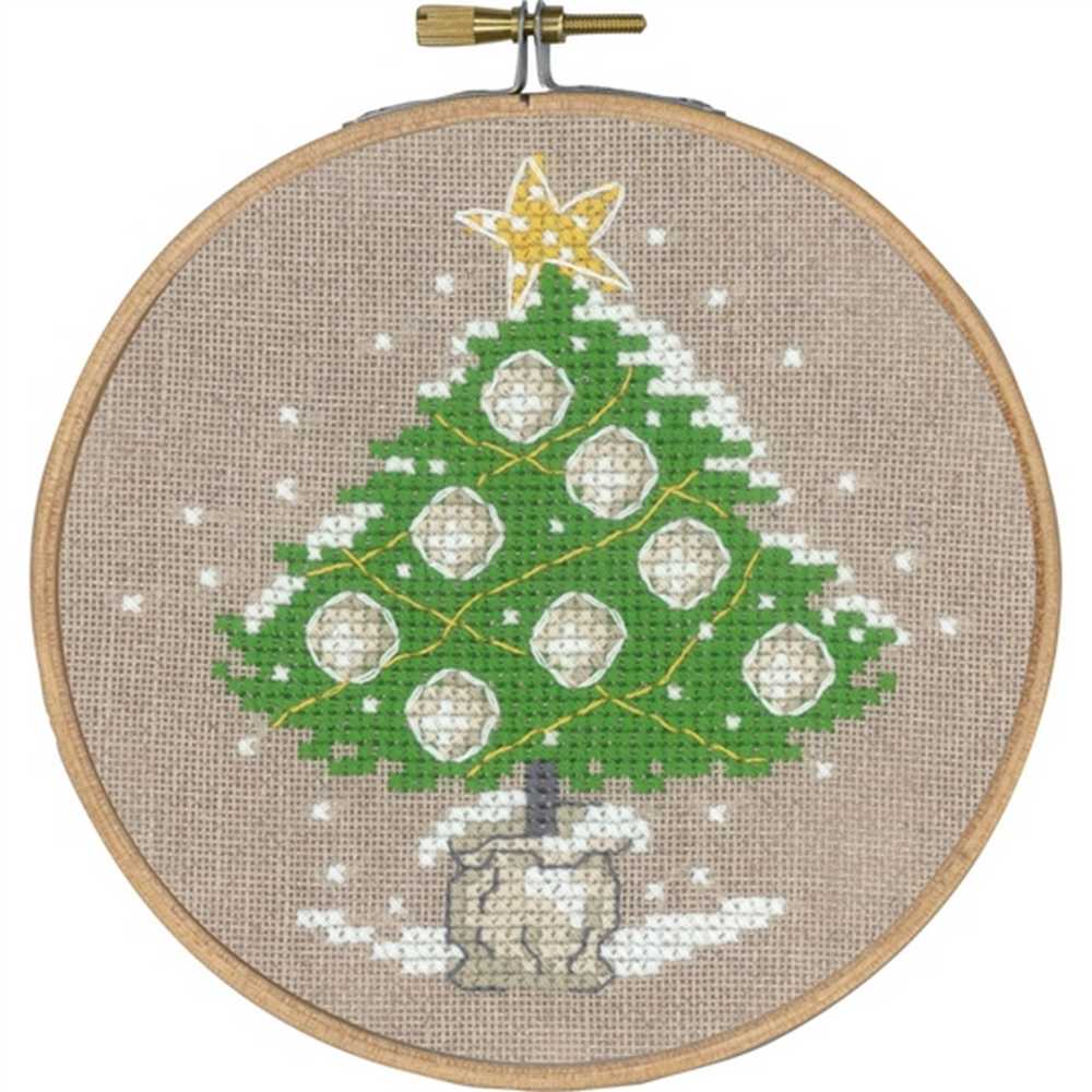 Tree with Ornaments Cross Stitch Kit - Permin