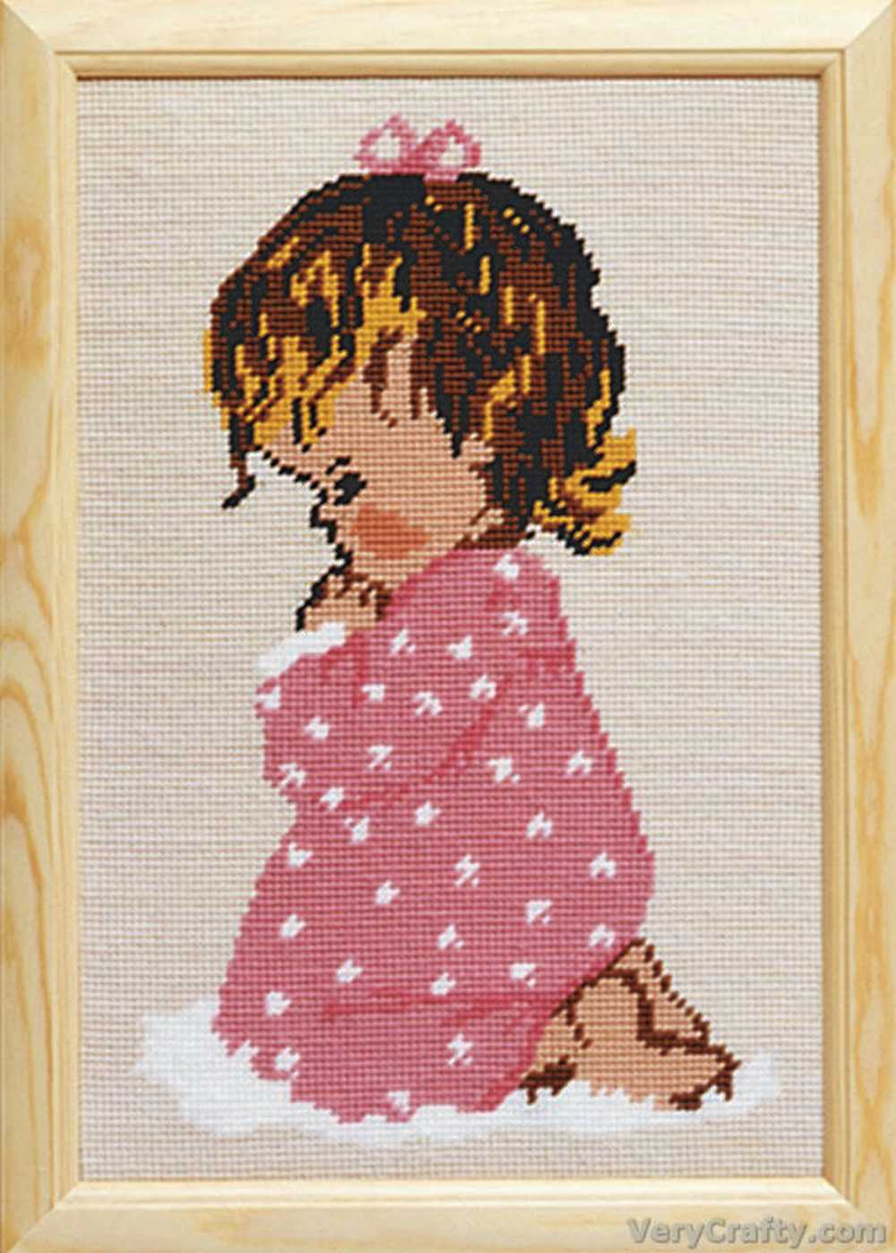 Pako Girl Praying  Cross Stitch Kit