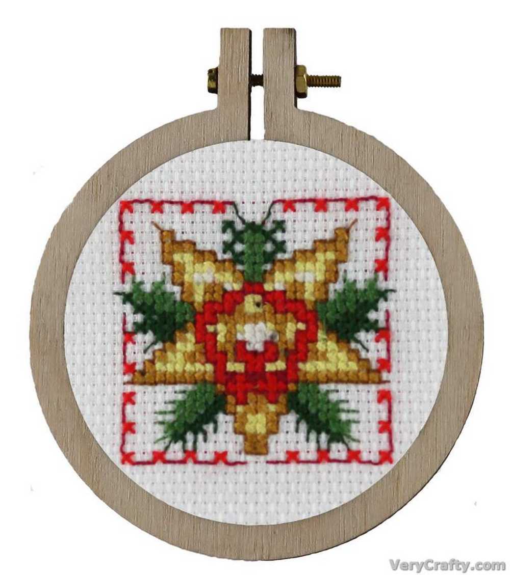 Pako  Cross Stitch Star Christmas Ornament