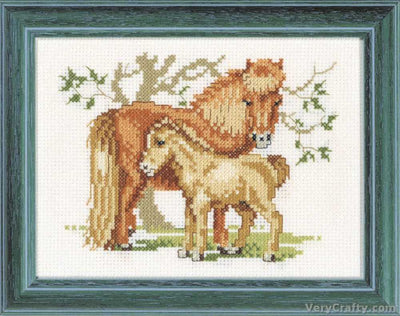 Pako Mare & Foal  Cross Stitch Kit