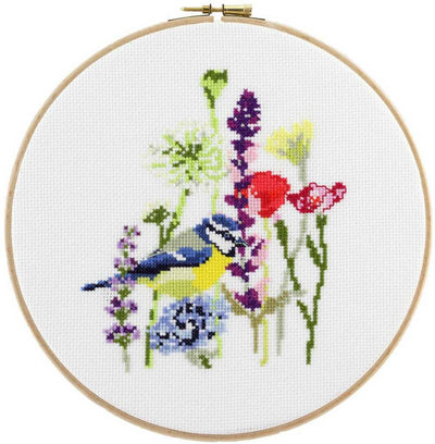Pako Bird in Flowers  Cross Stitch Kit