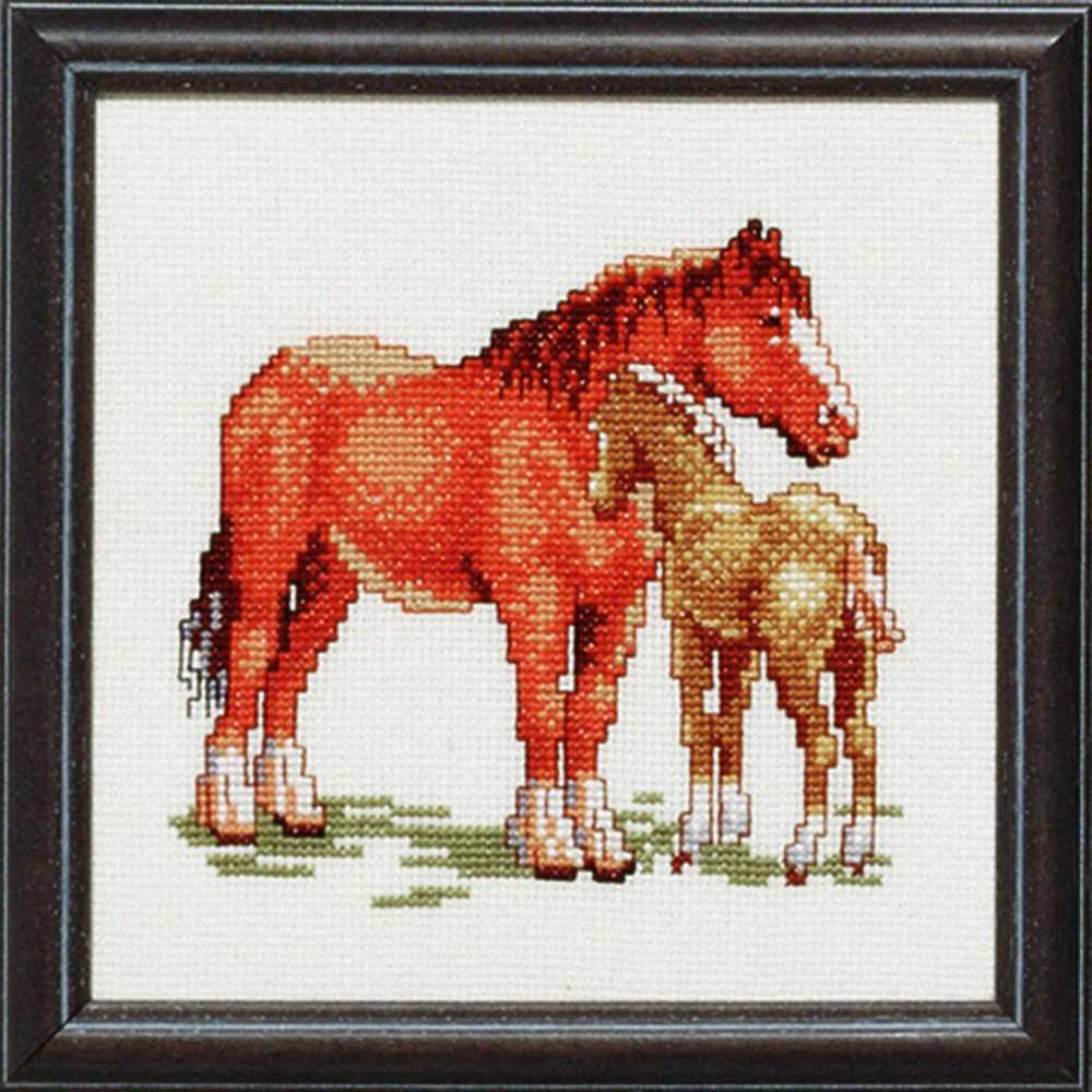 Pako Mare and Foal Cross Stitch Kit