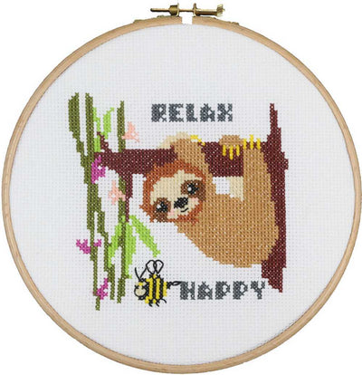 Pako Sloth Relax Cross Stitch Kit