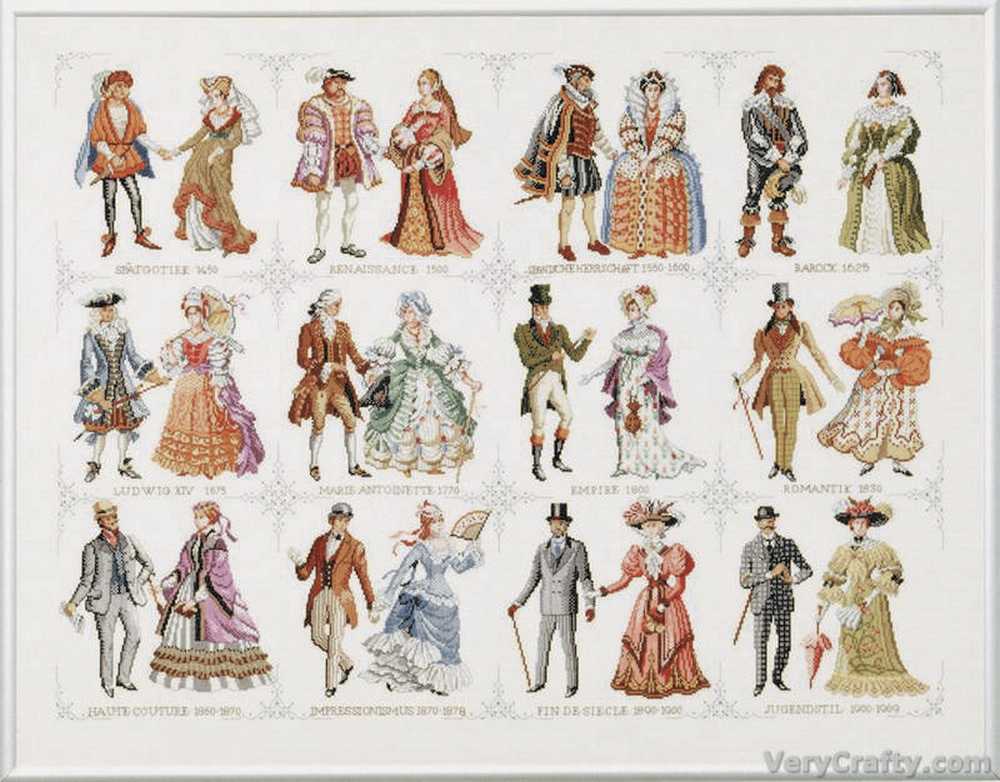 Pako Historical Dress  Cross Stitch Kit