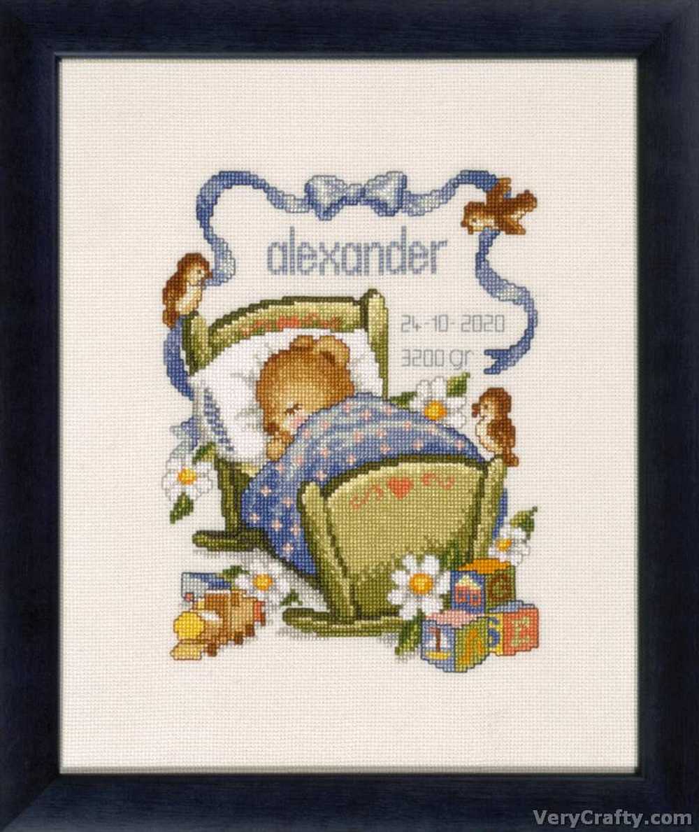 Pako Birth Boy Birth Sampler Cross Stitch Kit