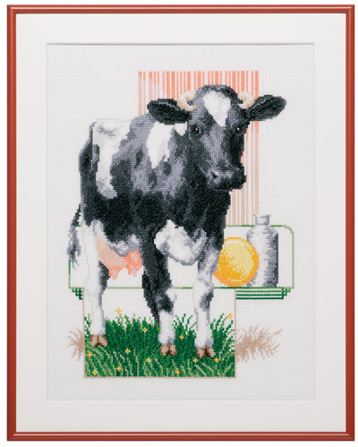 Pako Freesian Cow Cross Stitch Kit SALE