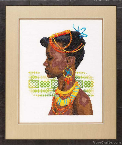 Pako African Lady  Cross Stitch Kit