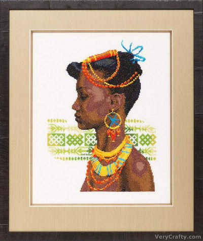 Pako African Lady  Cross Stitch Kit