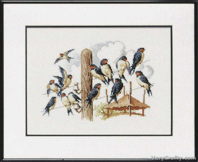 Pako  Swallows  Cross Stitch Kit
