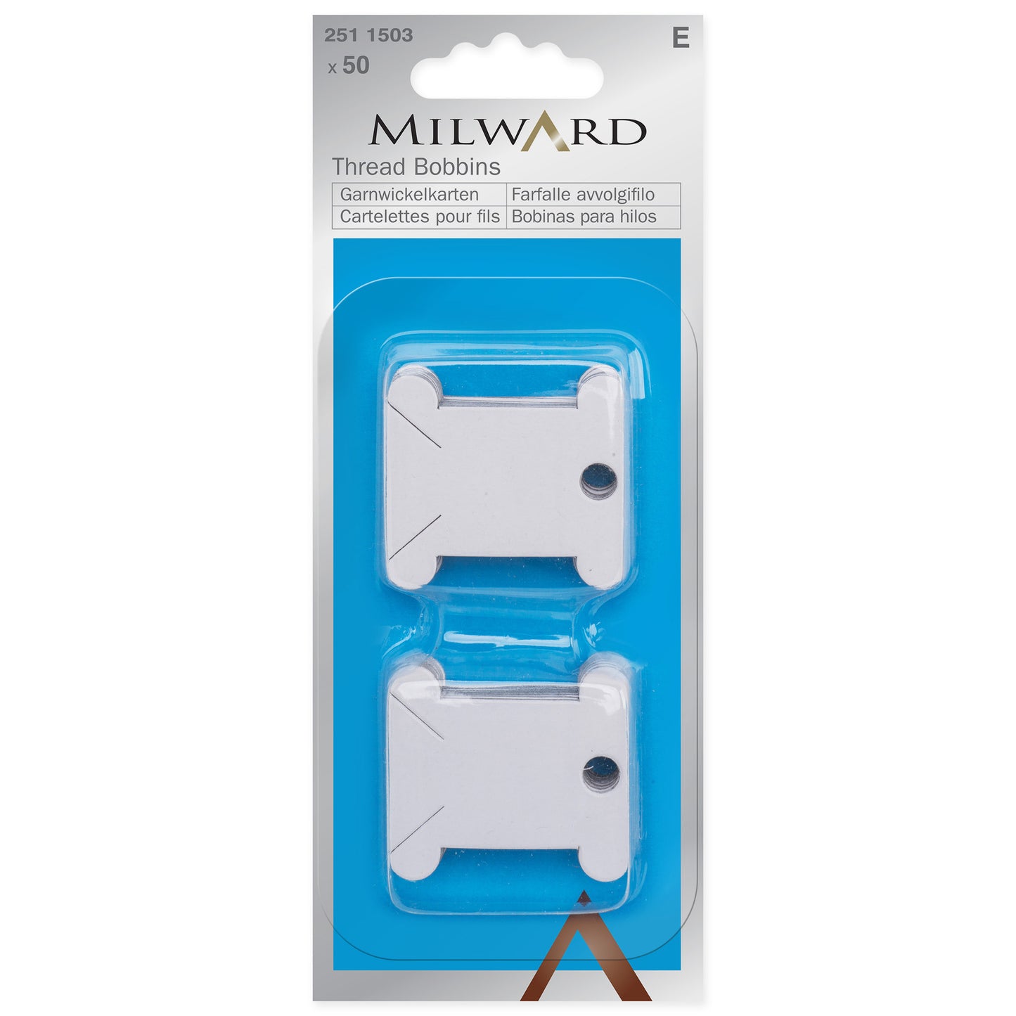 Pack 50 Paper Thread Bobbins Milward
