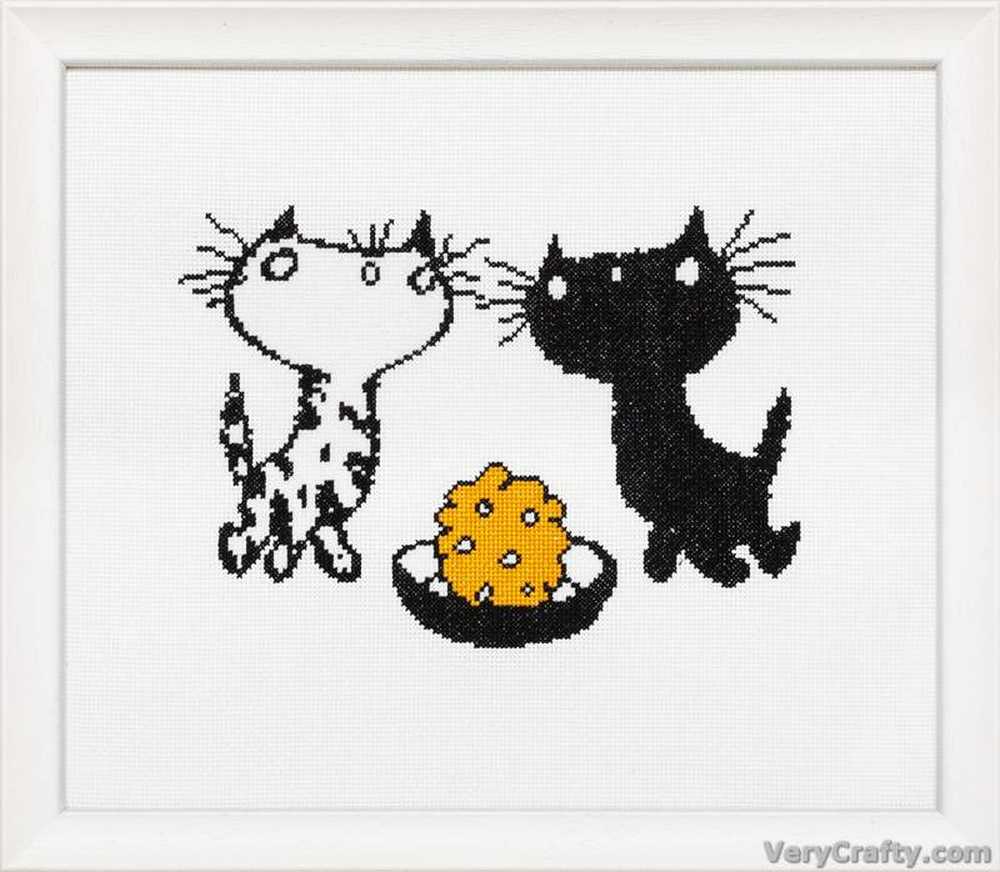 Pako Cats & Bowl Cross Stitch Kit