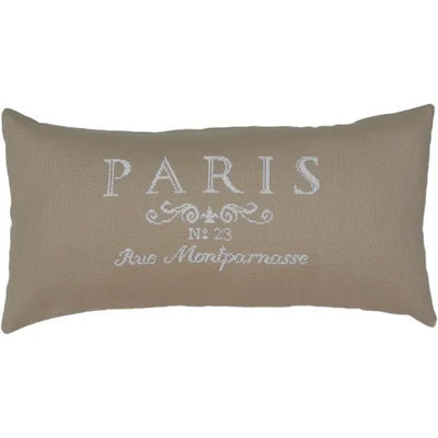 Paris (White on Jute) Cross Stitch Cushion Kit ~ Anette Eriksson