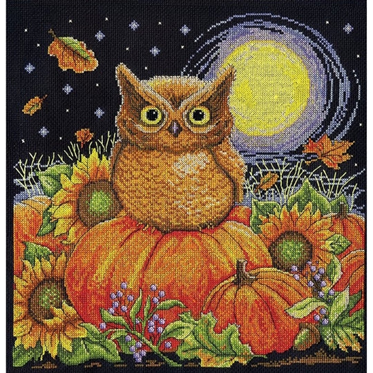 Harvest Owl Cross Stitch Kit - Design Works SALE