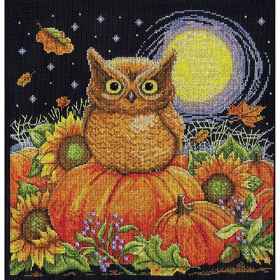 Harvest Owl Cross Stitch Kit - Design Works SALE