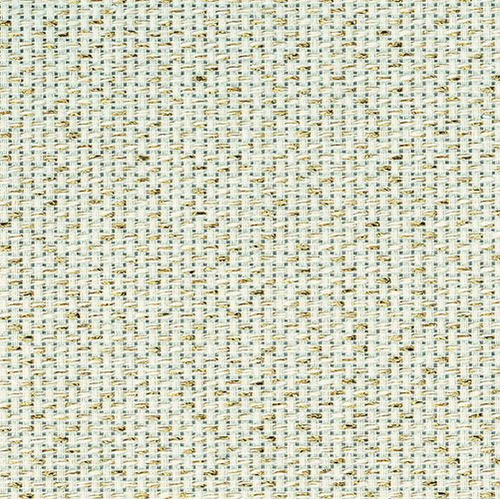 14 Count Zweigart Aida Fabric (53 x 48cm) Gold Fleck Metallic
