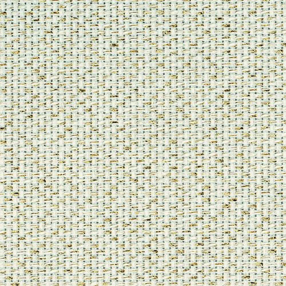 14 Count Zweigart Aida Fabric (53 x 48cm) Gold Fleck Metallic