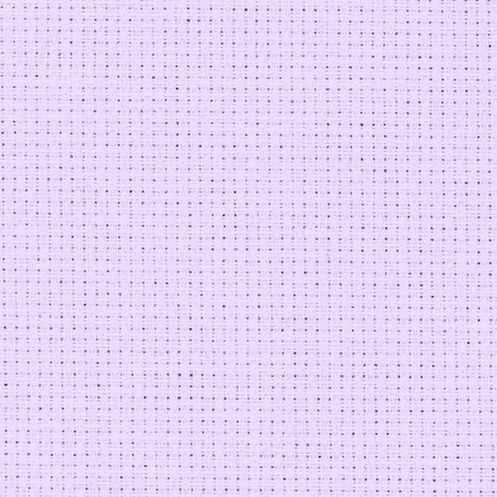14 Count Zweigart Aida Fabric (53 x 48cm) Pale Lilac/Lavender