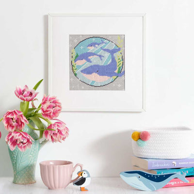 Whale Trio Tapestry Kit - Anchor