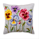 Pansies Cross Stitch Kit Collection D'Art