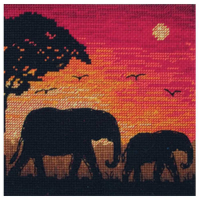Elephant Silhouette - Anchor Maia Cross Stitch Kit