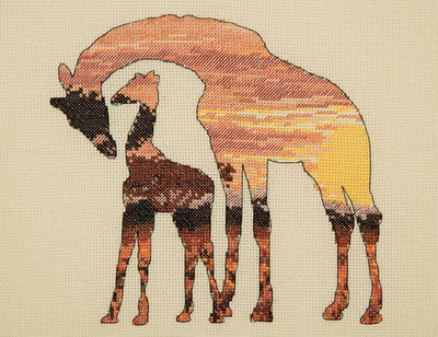 Giraffes Silhouette - Anchor Maia Cross Stitch Kit