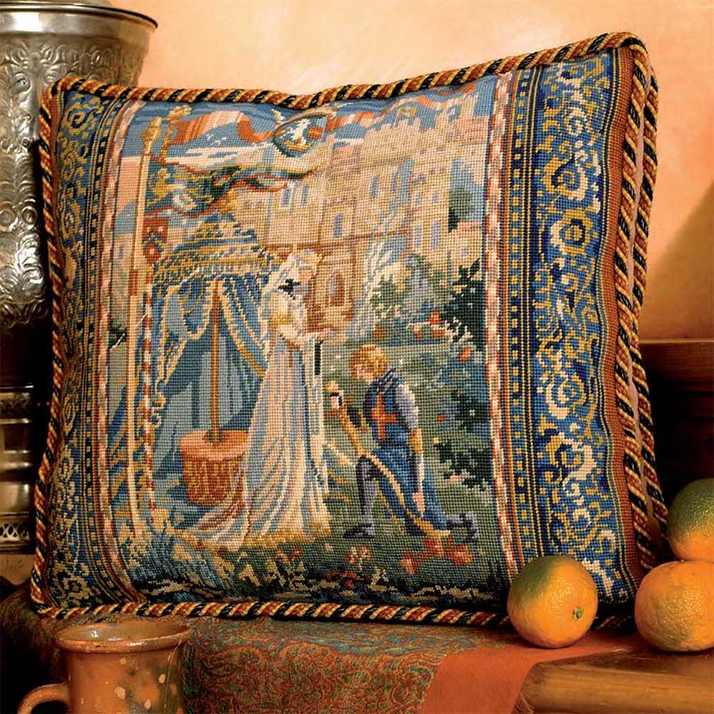 Lancelot and Guinivere ~ Glorafilia Tapestry Needlepoint Kit SALE