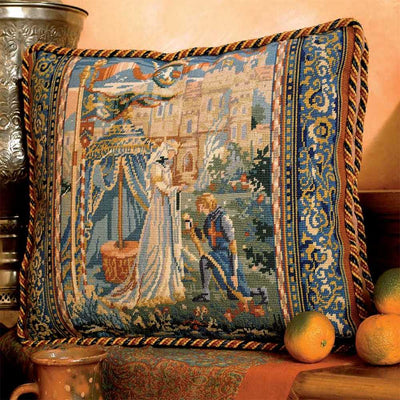 Lancelot and Guinivere ~ Glorafilia Tapestry Needlepoint Kit SALE