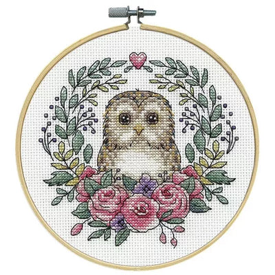 Owl in Hoop Cross Stitch Kit - Design Works