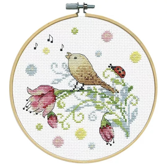 Songbird with Hoop Cross Stitch Kit - Design Works