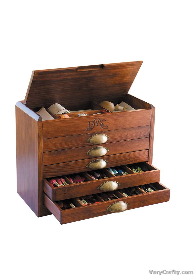 DMC Wooden Chest **£435** Includes all 500 Mouline Stranded Cottons