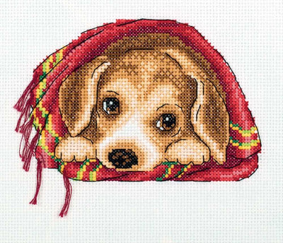 Cuddly Puppy Cross Stitch Kit ~ PANNA