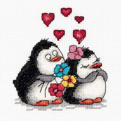 Penguin Love Cross Stitch Kit ~ PANNA